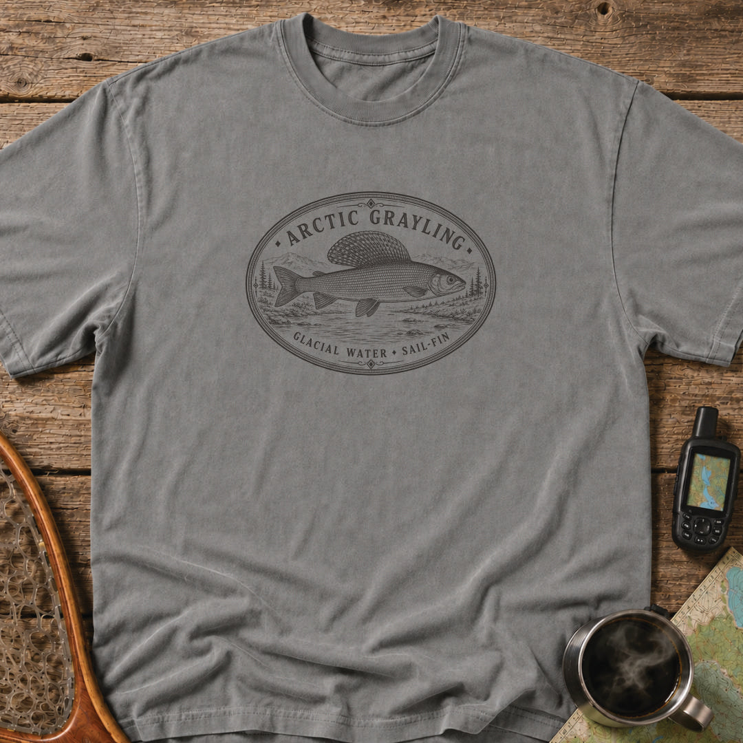 Arctic Grayling Heritage Fishing T-Shirt