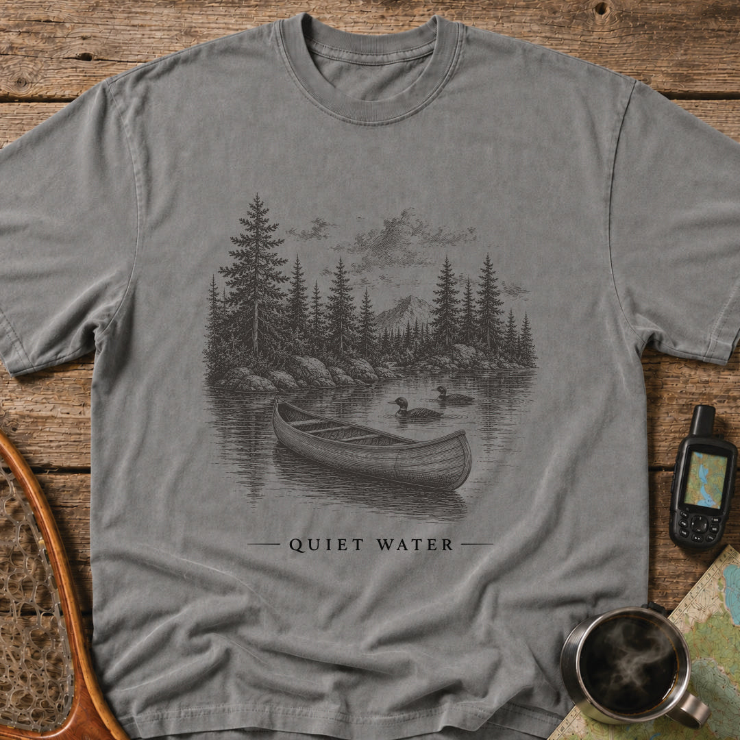 Quiet Water Canoe & Loon Wilderness T-Shirt
