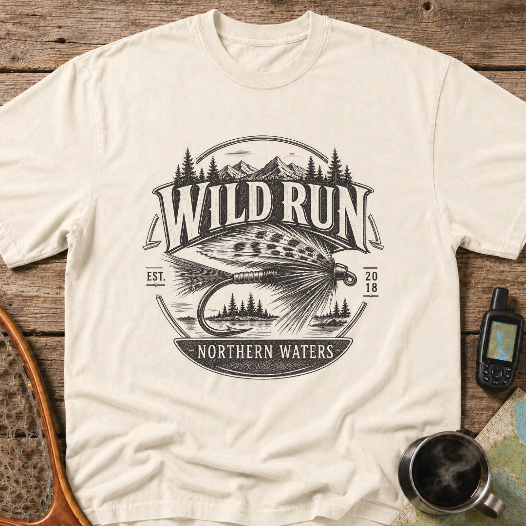Wild Run Northern Waters Fly Fishing T-Shirt