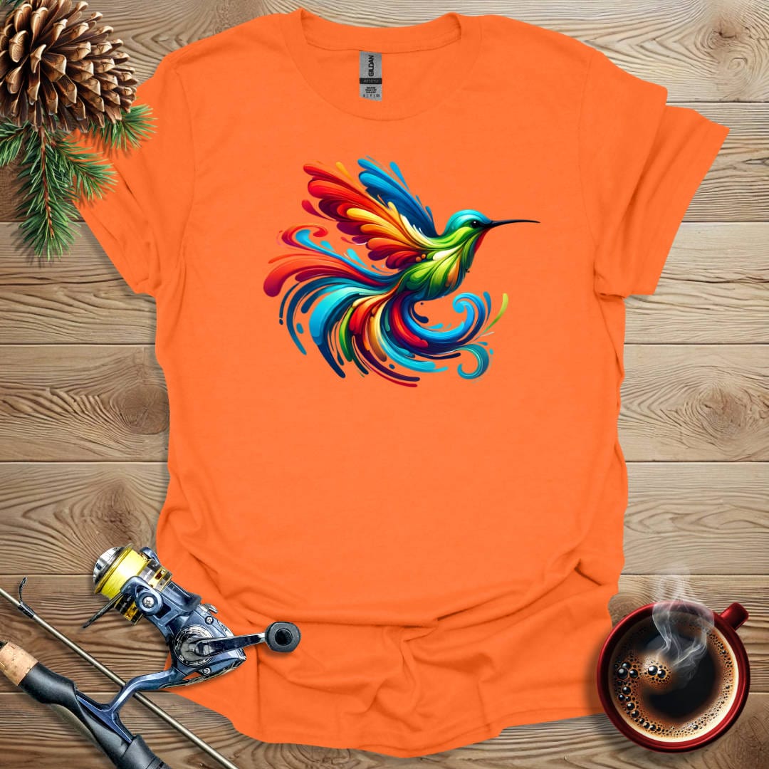 Printify T-Shirt Orange / S Hummingbird T-Shirt
