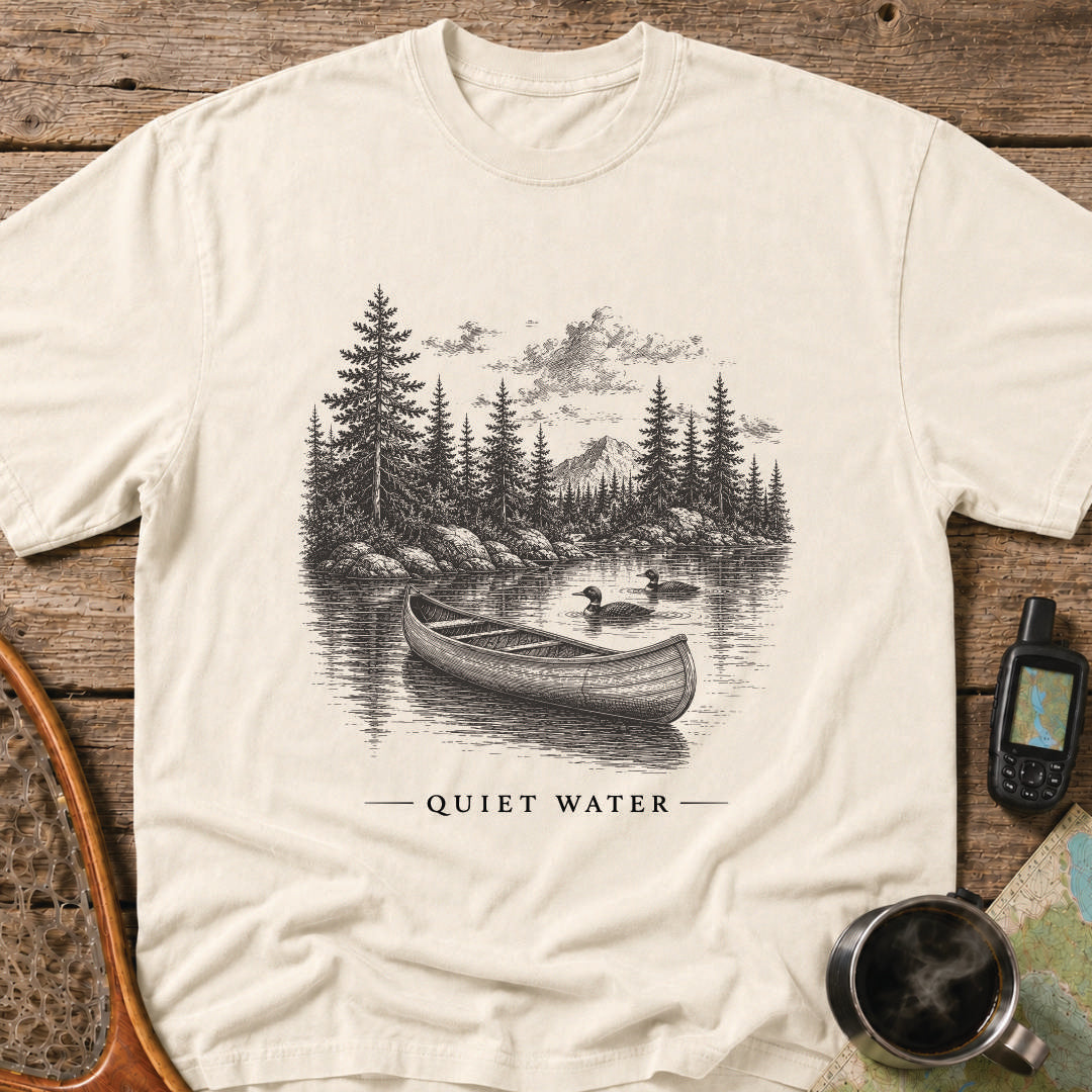 Quiet Water Canoe & Loon Wilderness T-Shirt