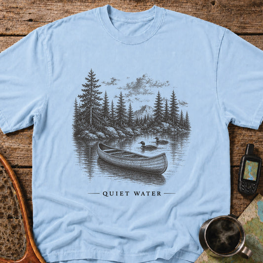 Quiet Water Canoe & Loon Wilderness T-Shirt