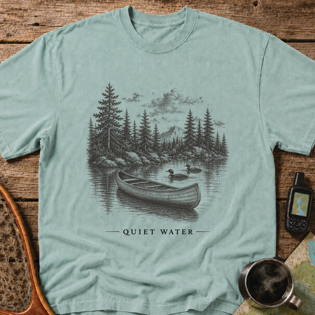 Quiet Water Canoe & Loon Wilderness T-Shirt