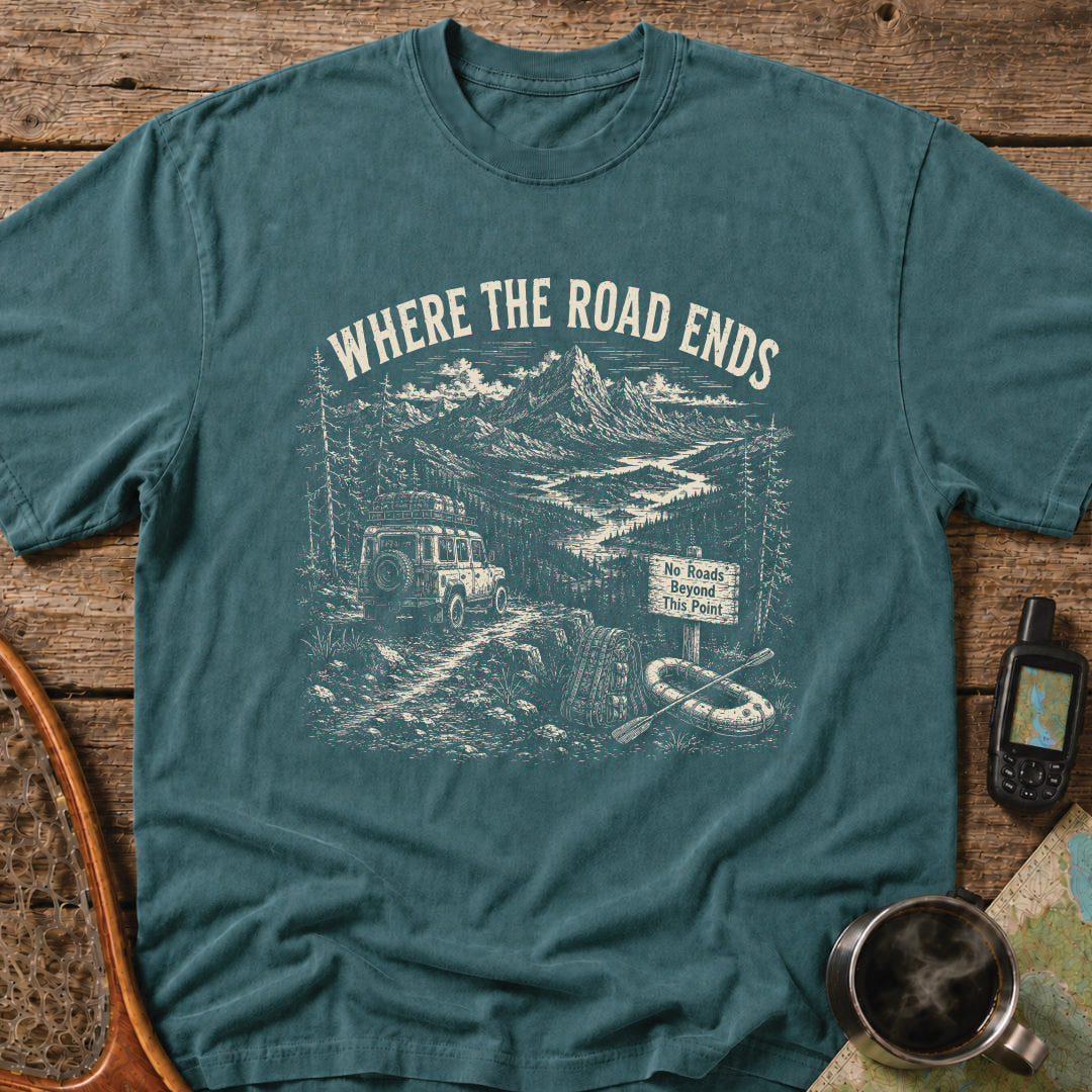 Where The Road Ends Adventure T-Shirt