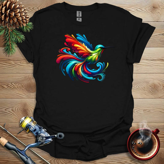 Printify T-Shirt Black / S Hummingbird T-Shirt