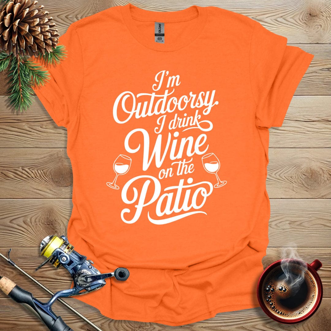 Printify T-Shirt I'm Outdoorsy - Wine Patio T-Shirt