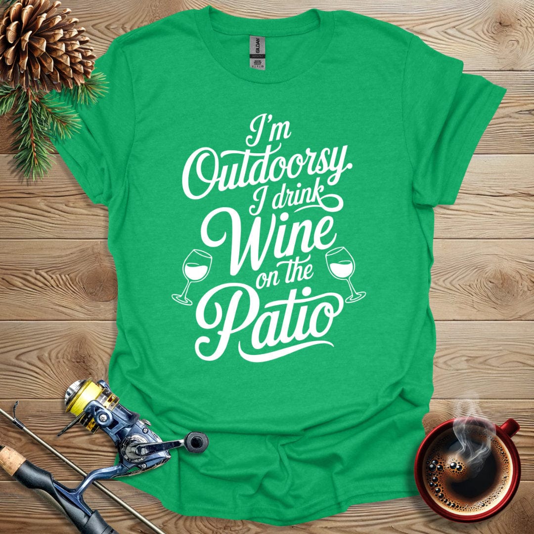 Printify T-Shirt I'm Outdoorsy - Wine Patio T-Shirt