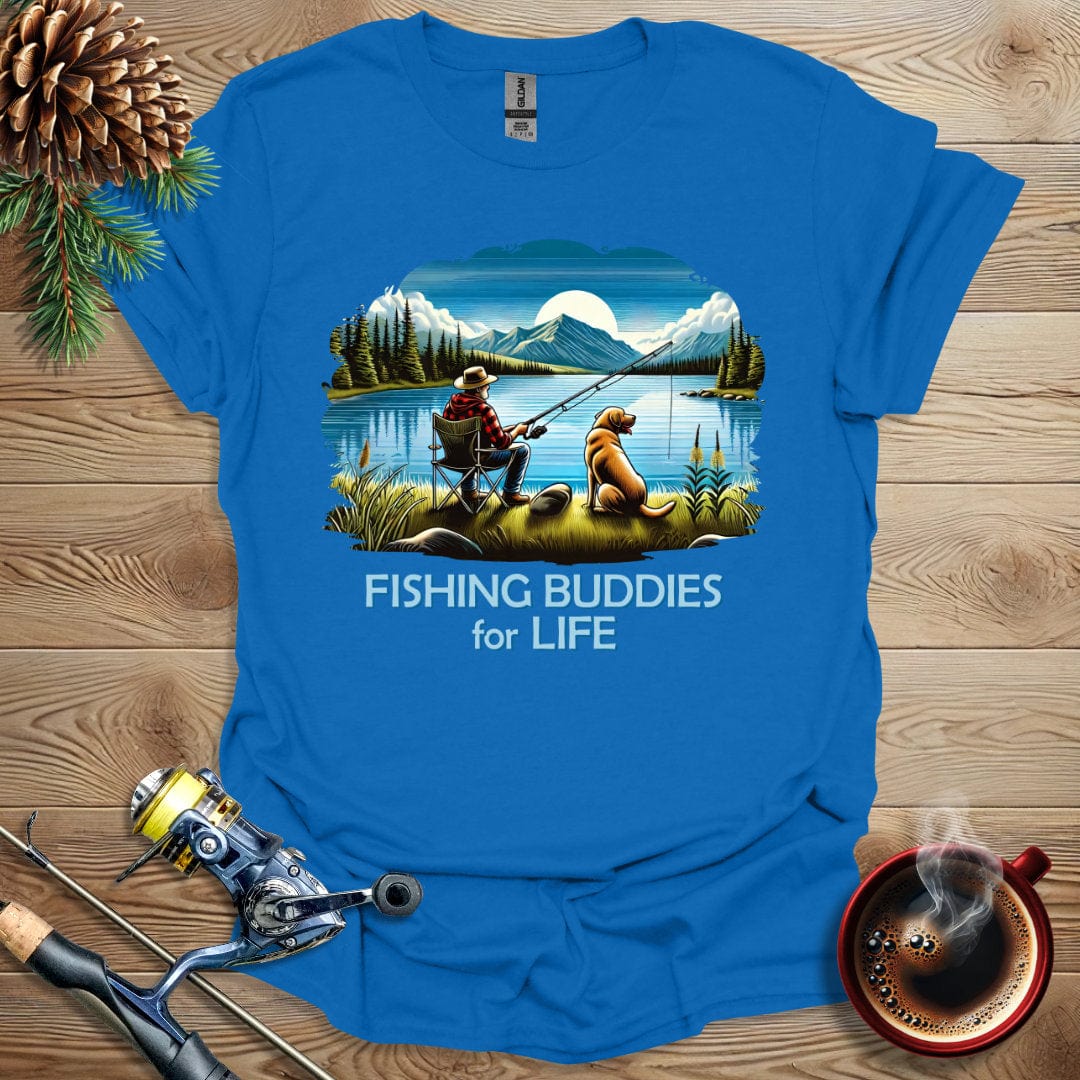 Printify T-Shirt Royal / S Fishing Buddies For Life T-Shirt