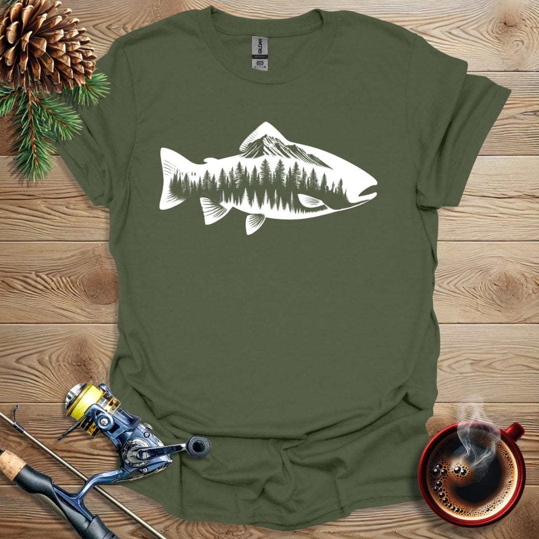 Printify T-Shirt Trout Nature T-Shirt