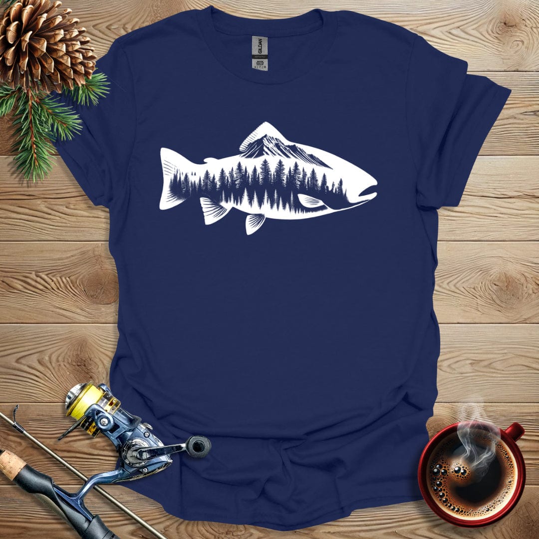Printify T-Shirt Trout Nature T-Shirt