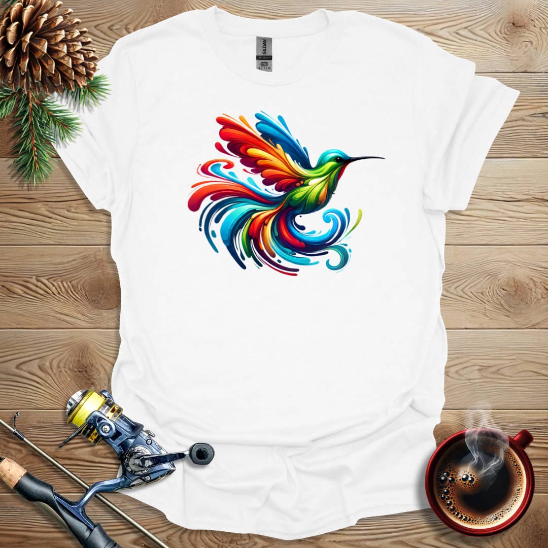 Printify T-Shirt White / S Hummingbird T-Shirt